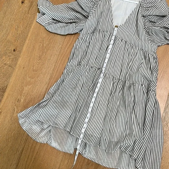 Frame High Low Striped Dress Sz S - Picture 9 of 11